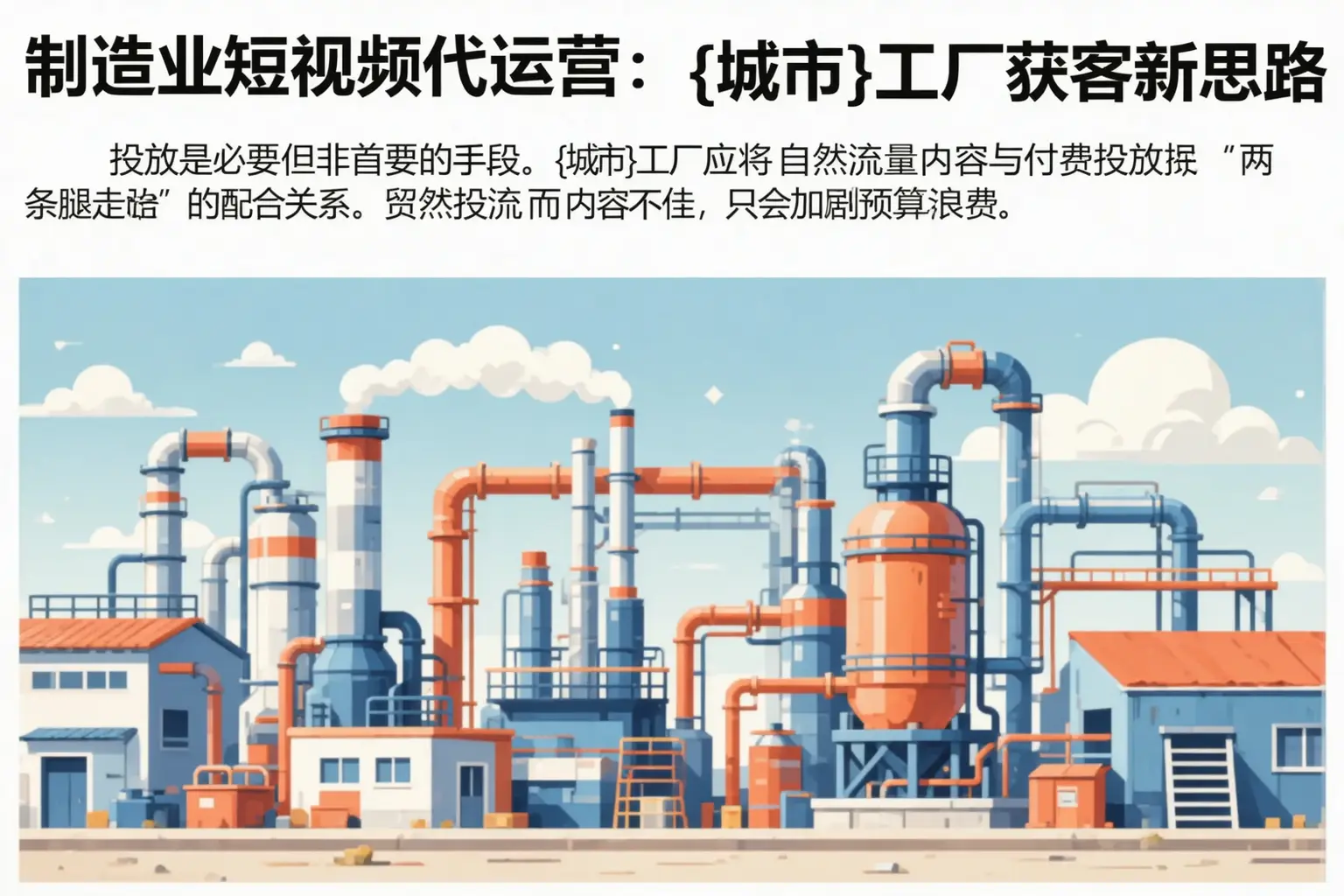 制造业短视频代运营：江陵工厂获客新思路